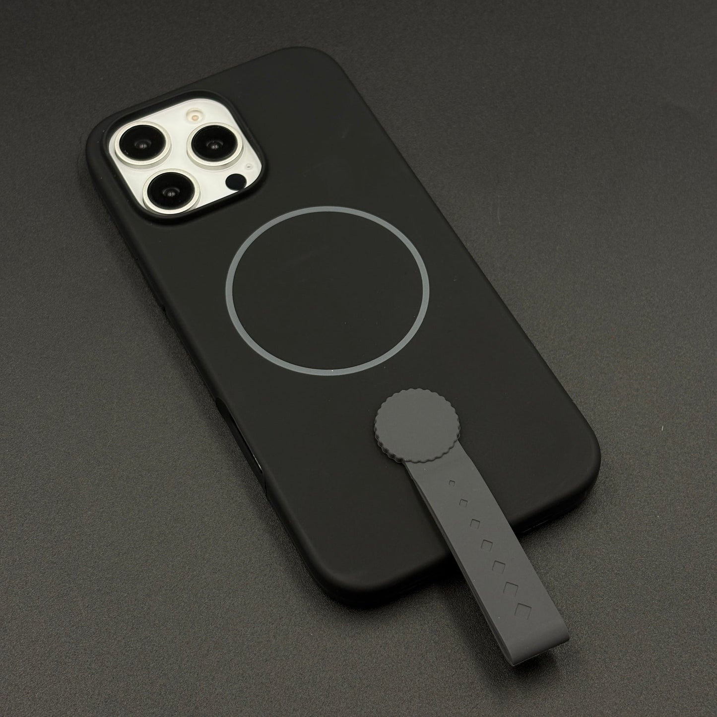 Liquid Silicone Wristband Case for iPhone | Silk Feel Touch Grip | Built-In Strap | MagSafe Compatible