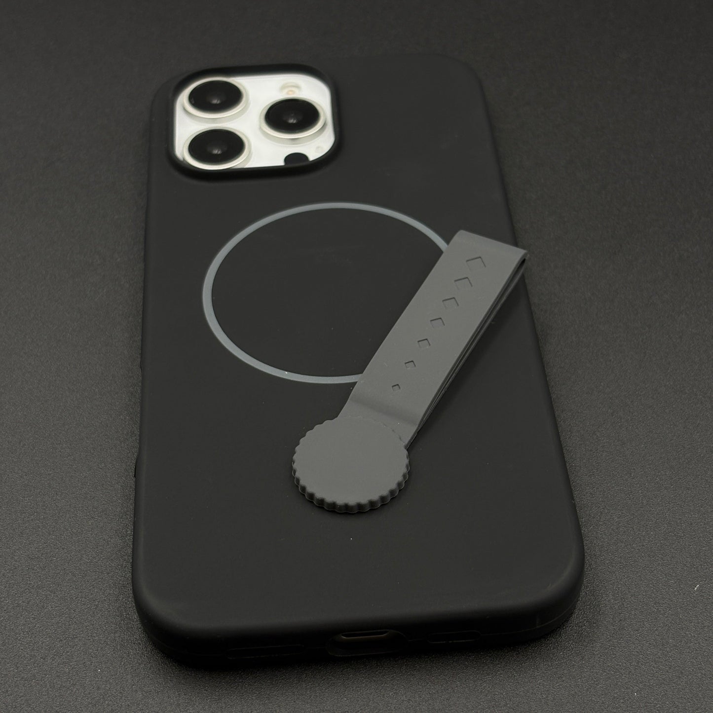 Liquid Silicone Wristband Case for iPhone | Silk Feel Touch Grip | Built-In Strap | MagSafe Compatible