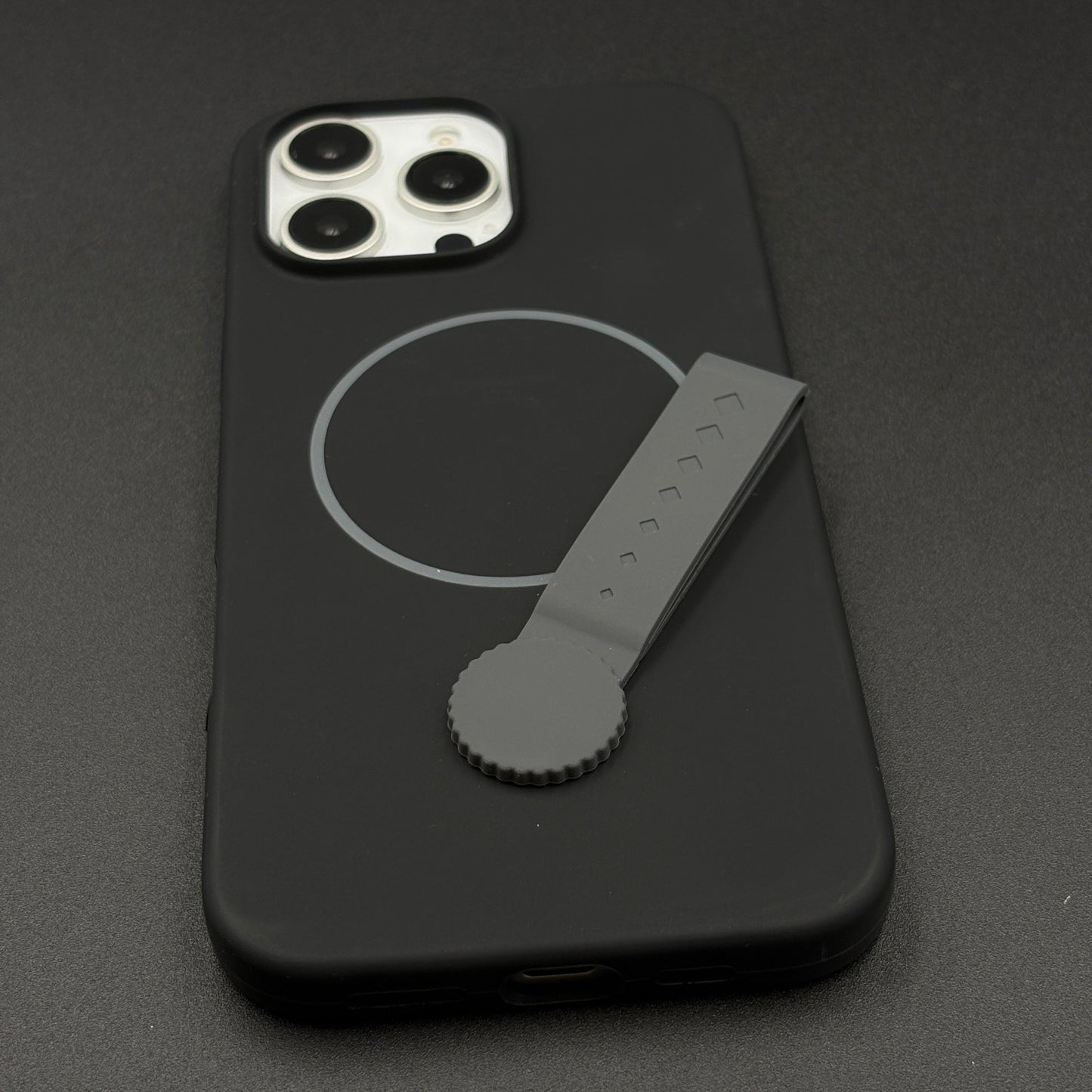 Liquid Silicone Wristband Case for iPhone | Silk Feel Touch Grip | Built-In Strap | MagSafe Compatible
