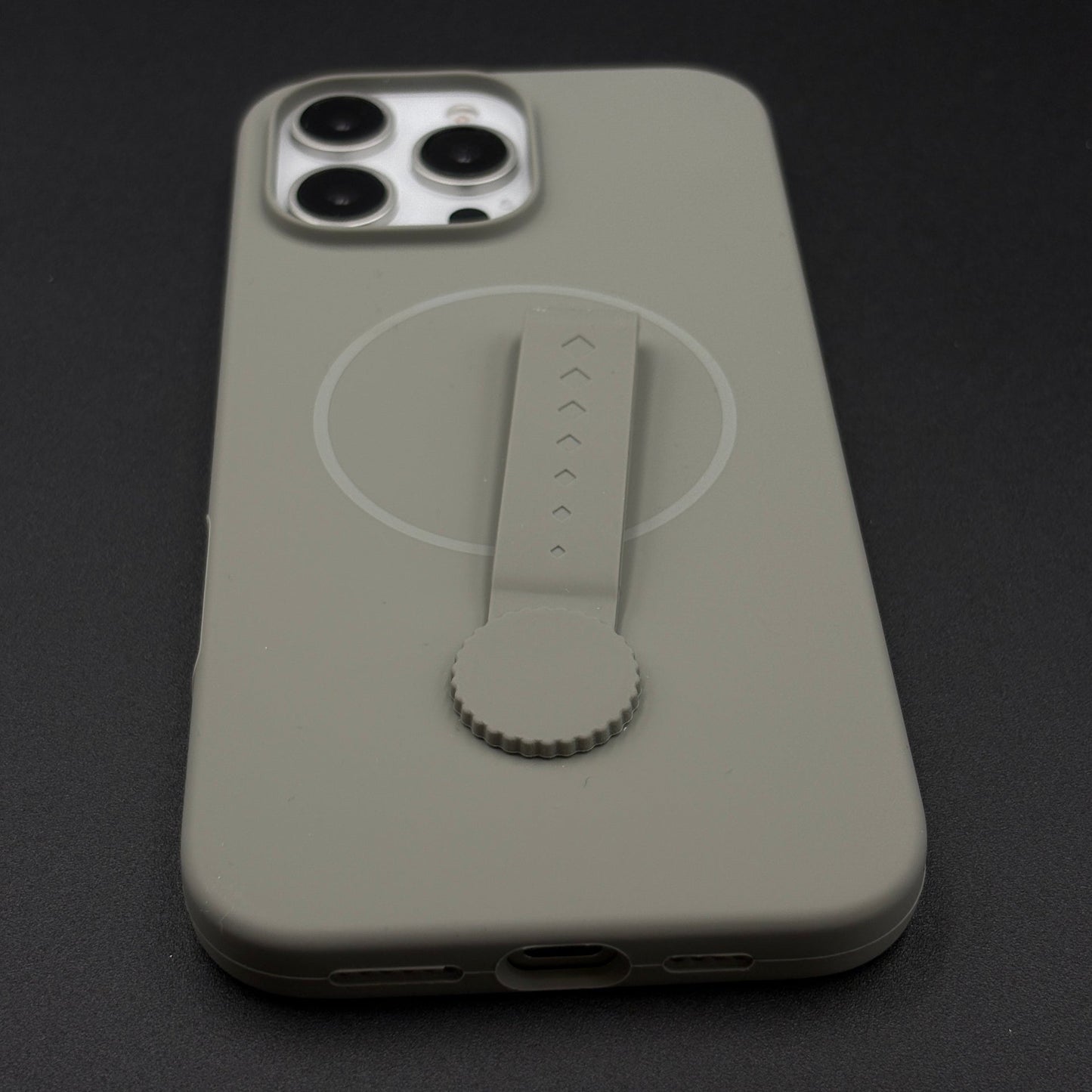 Liquid Silicone Wristband Case for iPhone | Silk Feel Touch Grip | Built-In Strap | MagSafe Compatible