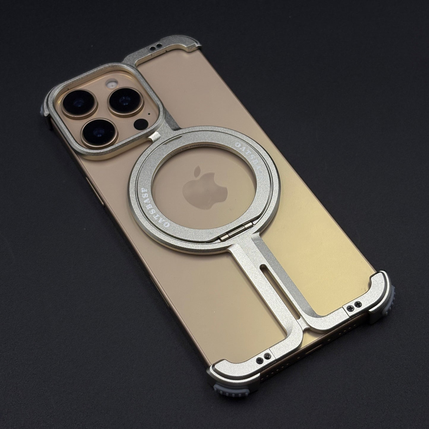 Next-Gen Metal Frame iPhone Case | Luxury Aluminum Rotating Stand | MagSafe Support