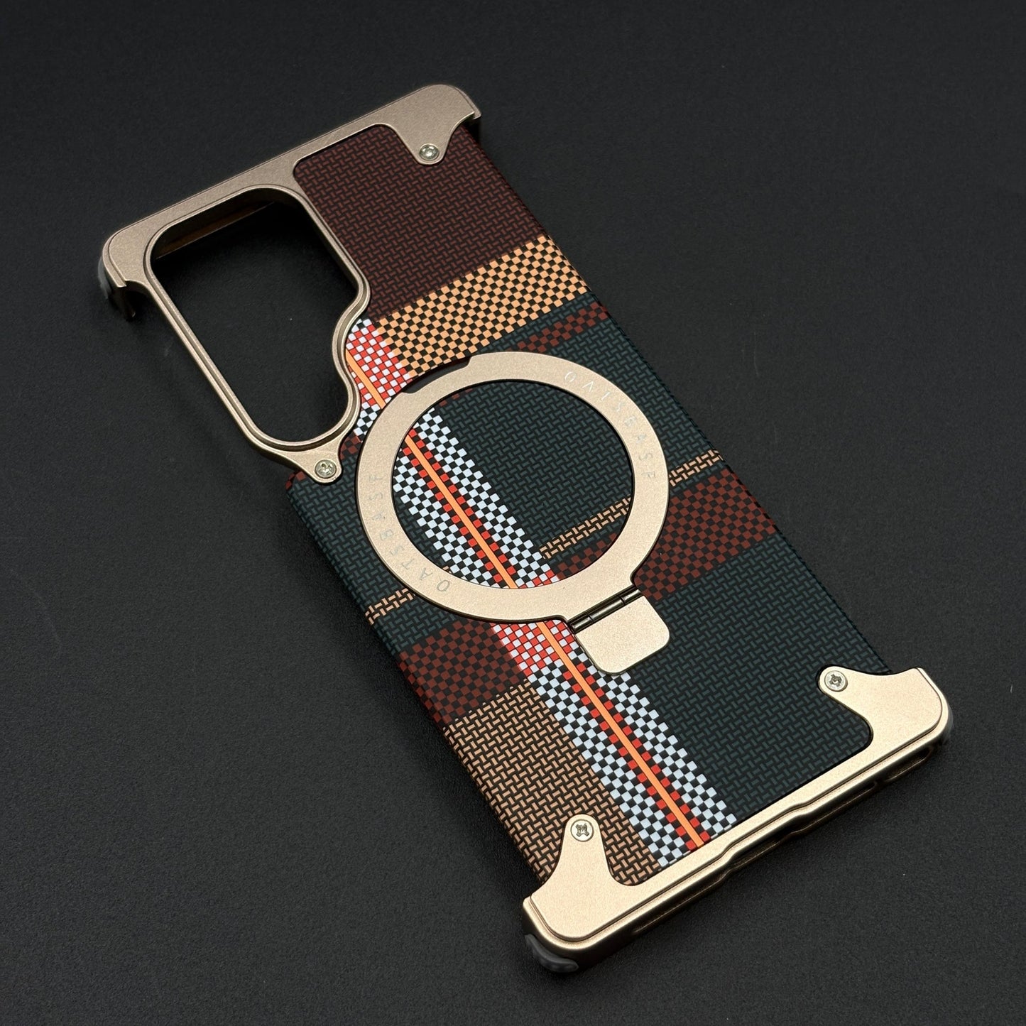 Kevlar Metal Frame Case for Samsung Galaxy S26 Ultra | MagSafe Compatible with Phone Stand