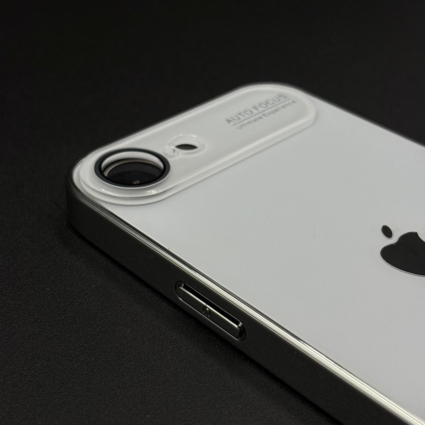 iPhone 16E Luxury Backplane Glass Chromatic Lens Shield Case Cover