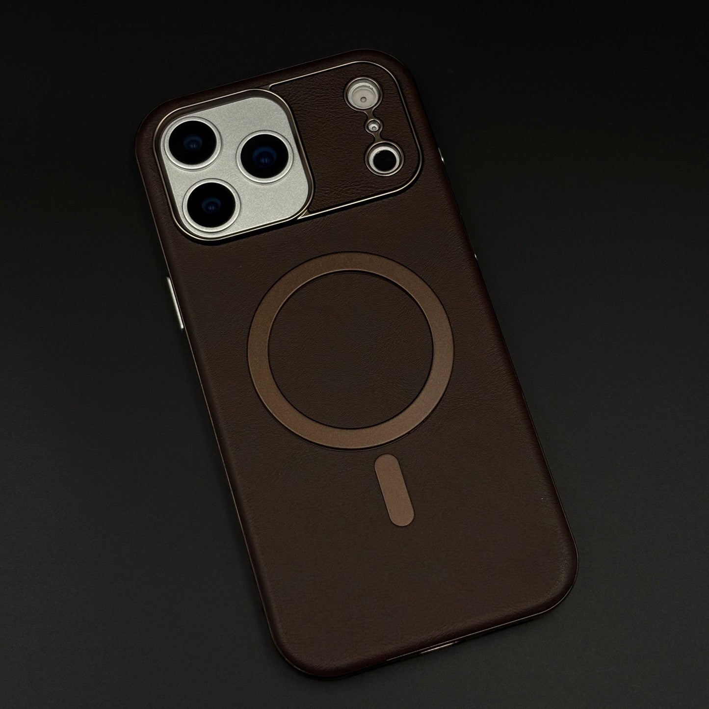 Luxury Leather MagSafe Case for iPhone 17 Series | Camera Lens Protection Back Cover