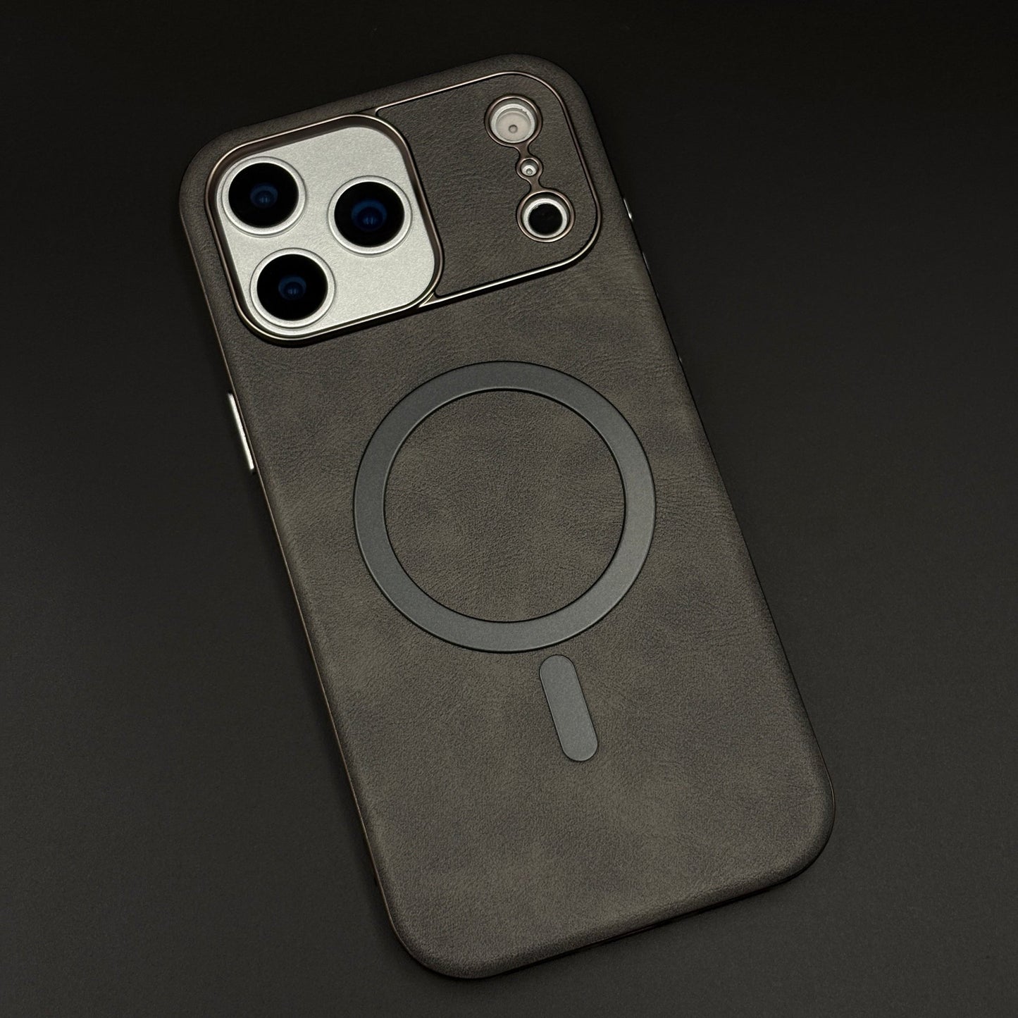 Luxury Leather MagSafe Case for iPhone 17 Series | Camera Lens Protection Back Cover
