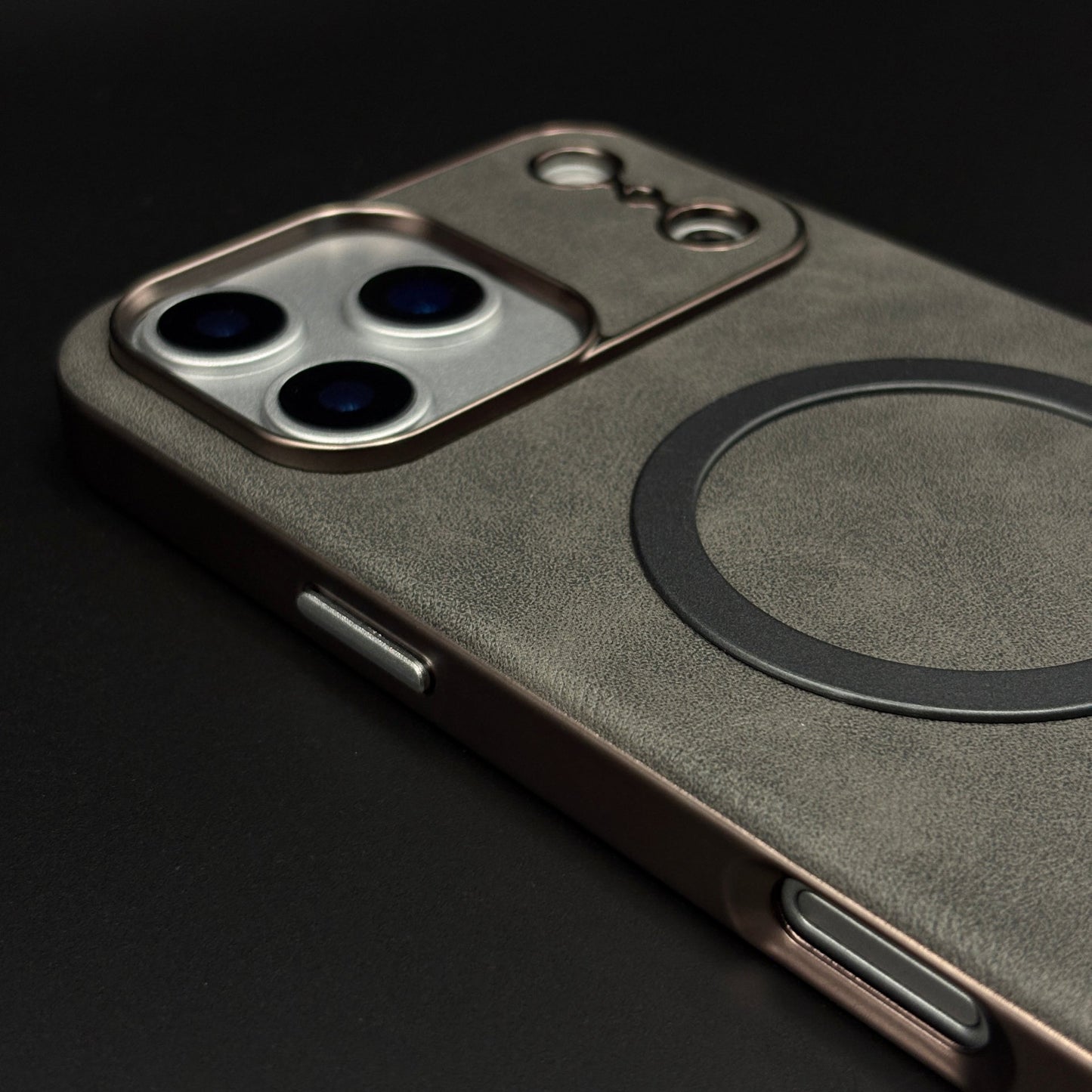 Luxury Leather MagSafe Case for iPhone 17 Series | Camera Lens Protection Back Cover