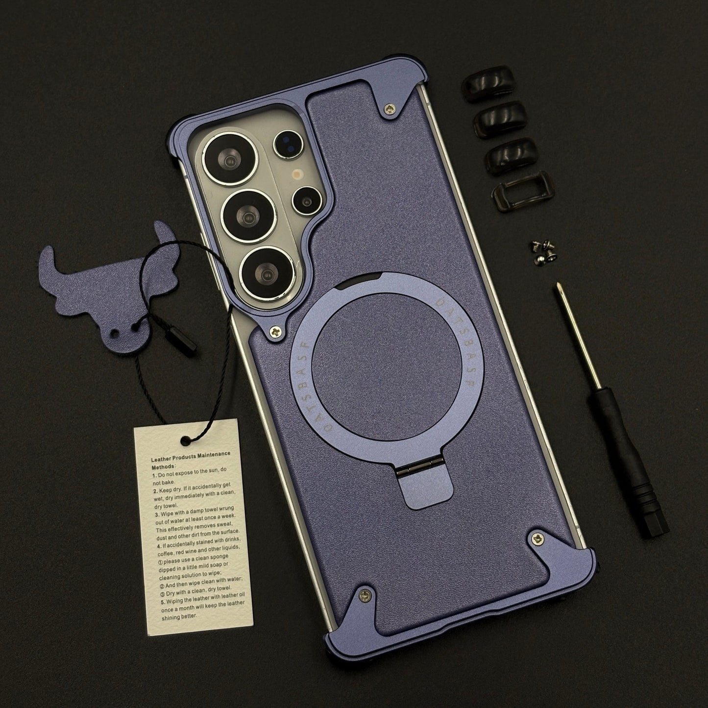 Metal Armor Ring Stand Mobile Case Cover for Samsung Galaxy S26 Ultra | Magnetic Grip