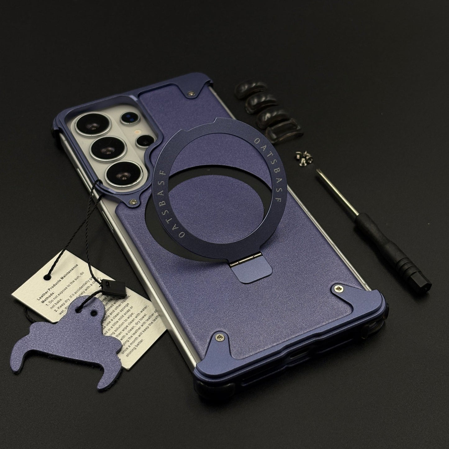 Metal Armor Ring Stand Mobile Case Cover for Samsung Galaxy S26 Ultra | Magnetic Grip