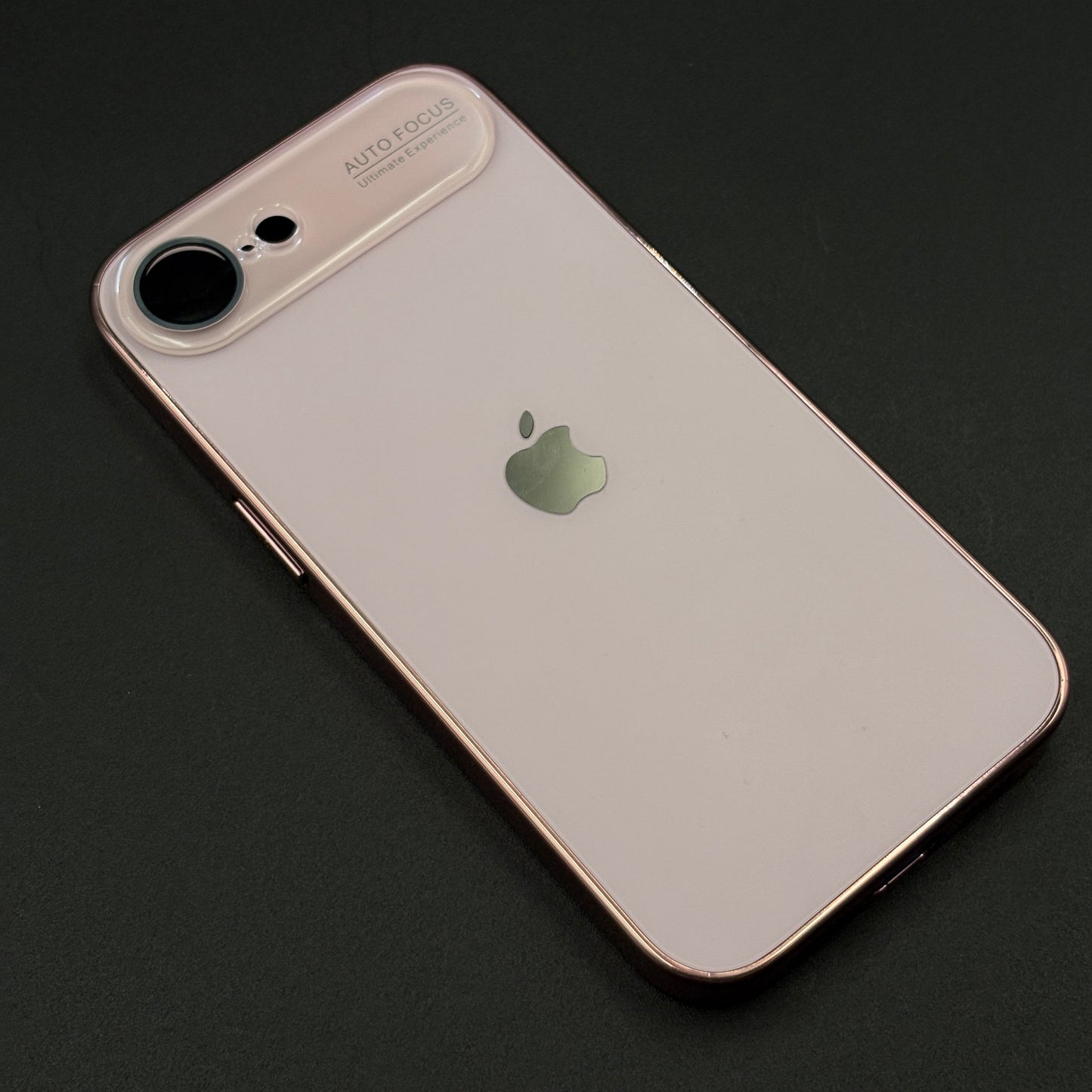 iPhone 16E Luxury Backplane Glass Chromatic Lens Shield Case Cover