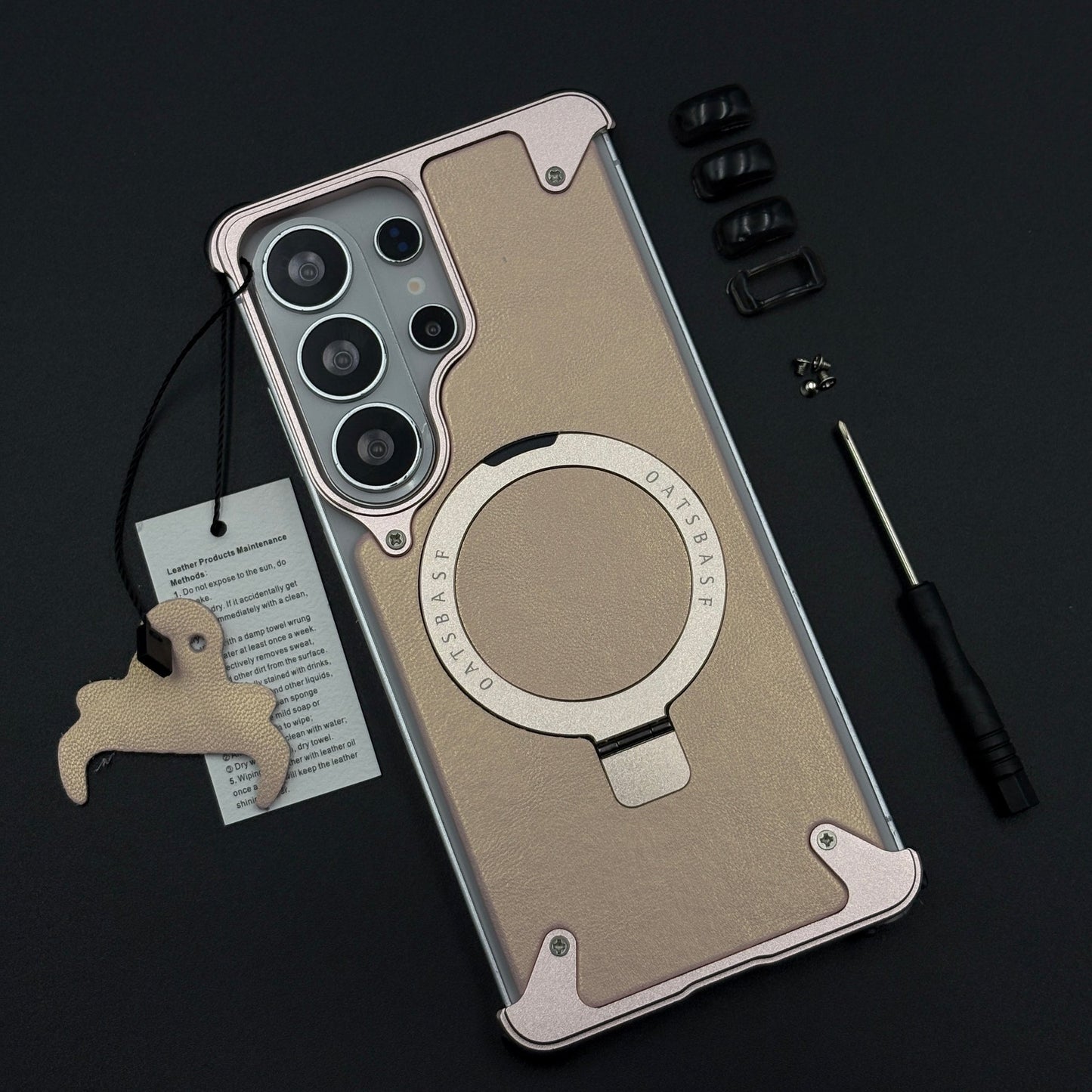 Metal Armor Ring Stand Mobile Case Cover for Samsung Galaxy S26 Ultra | Magnetic Grip