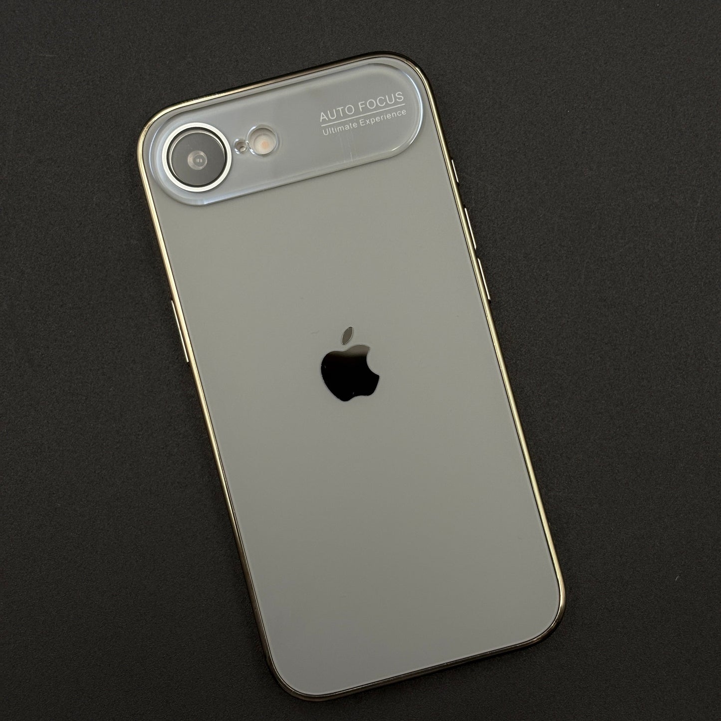 iPhone 16E Luxury Backplane Glass Chromatic Lens Shield Case Cover
