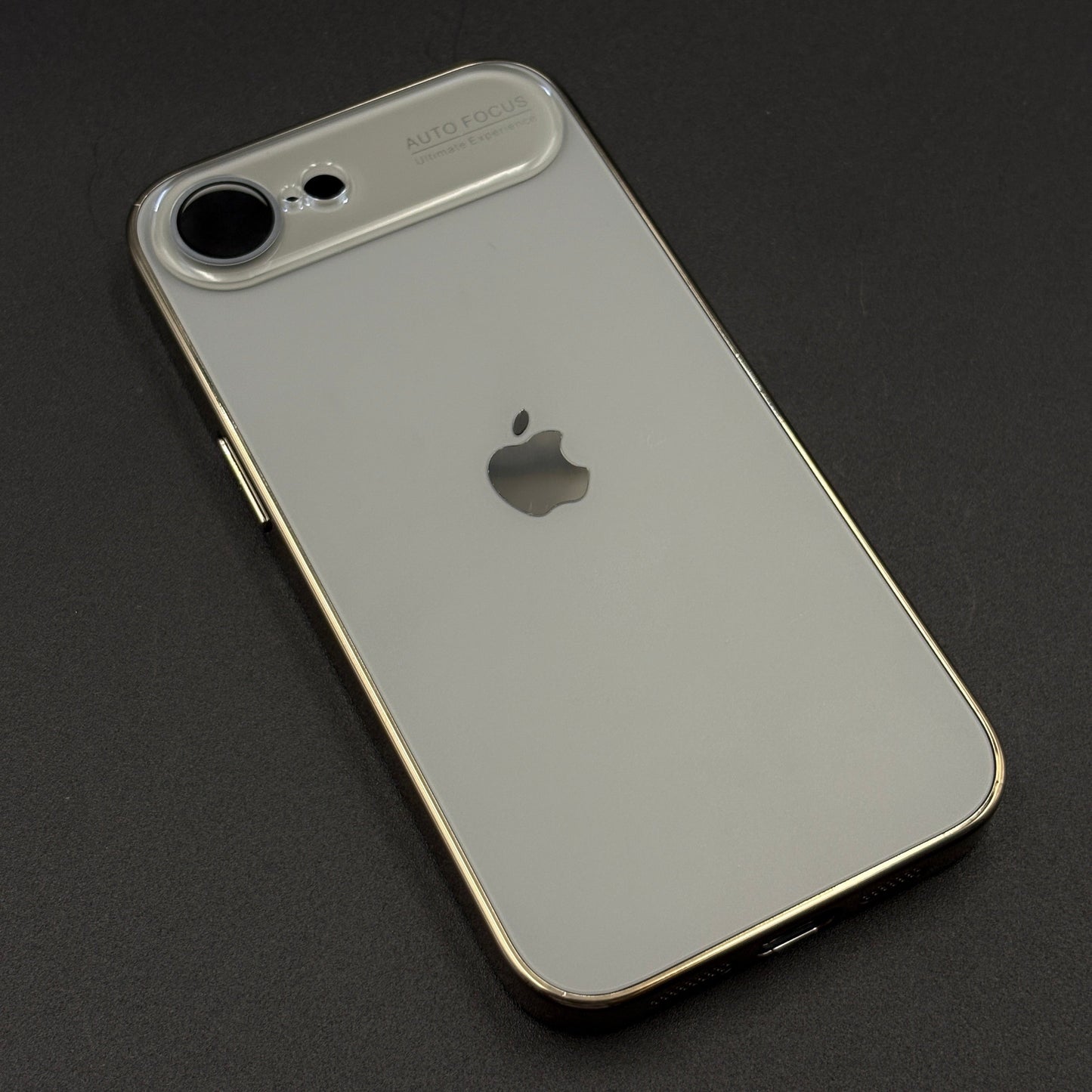 iPhone 16E Luxury Backplane Glass Chromatic Lens Shield Case Cover