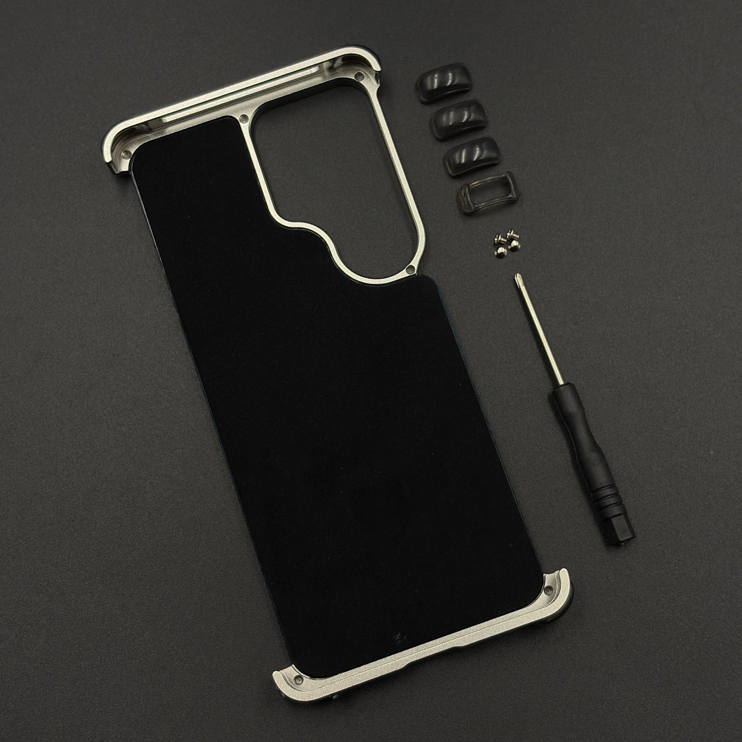 Carbon Navy Metal MagSafe Mobile Case Cover for Samsung Galaxy S26 Ultra