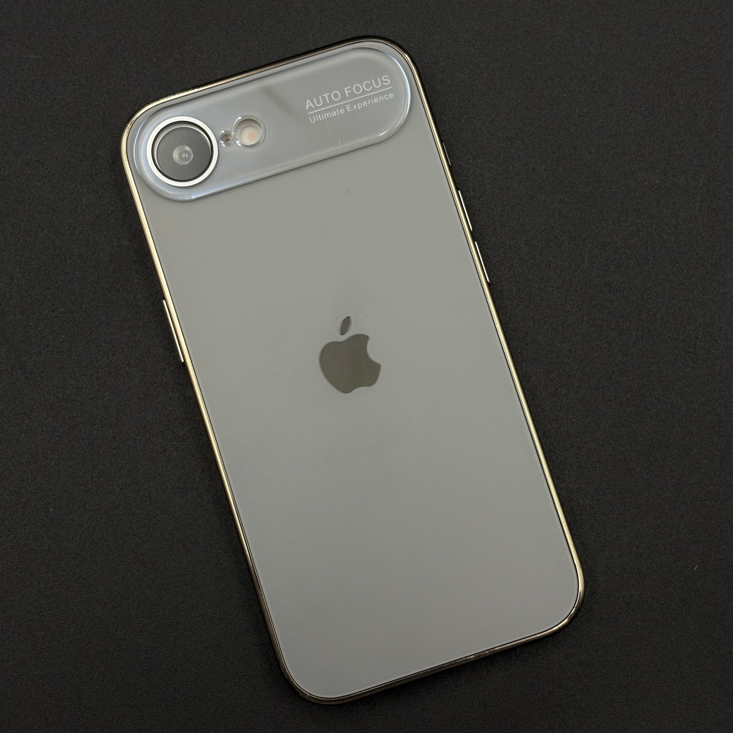 iPhone 16E Luxury Backplane Glass Chromatic Lens Shield Case Cover