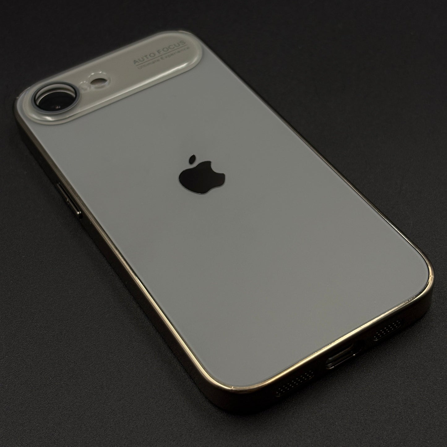 iPhone 16E Luxury Backplane Glass Chromatic Lens Shield Case Cover