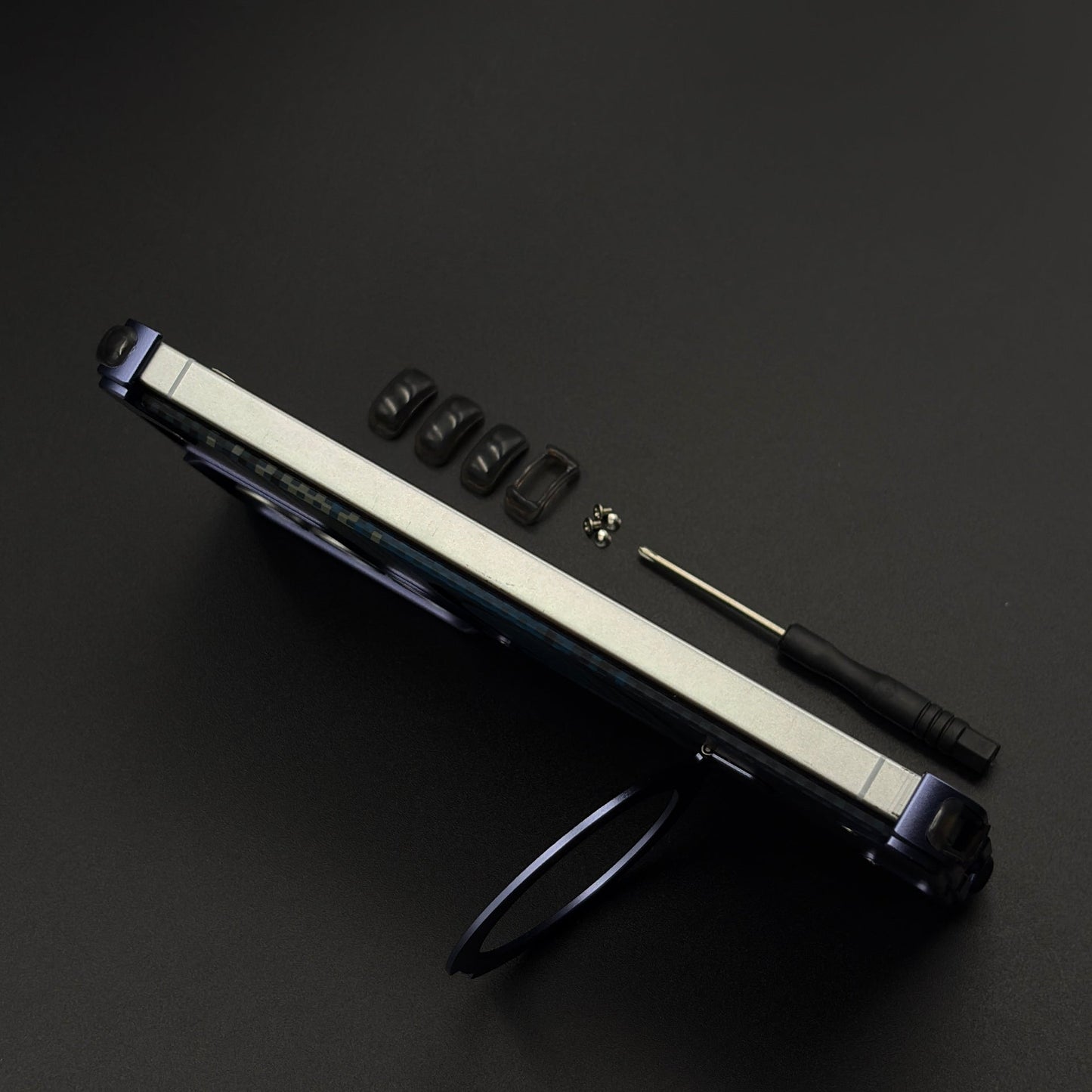 Carbon Navy Metal MagSafe Mobile Case Cover for Samsung Galaxy S26 Ultra