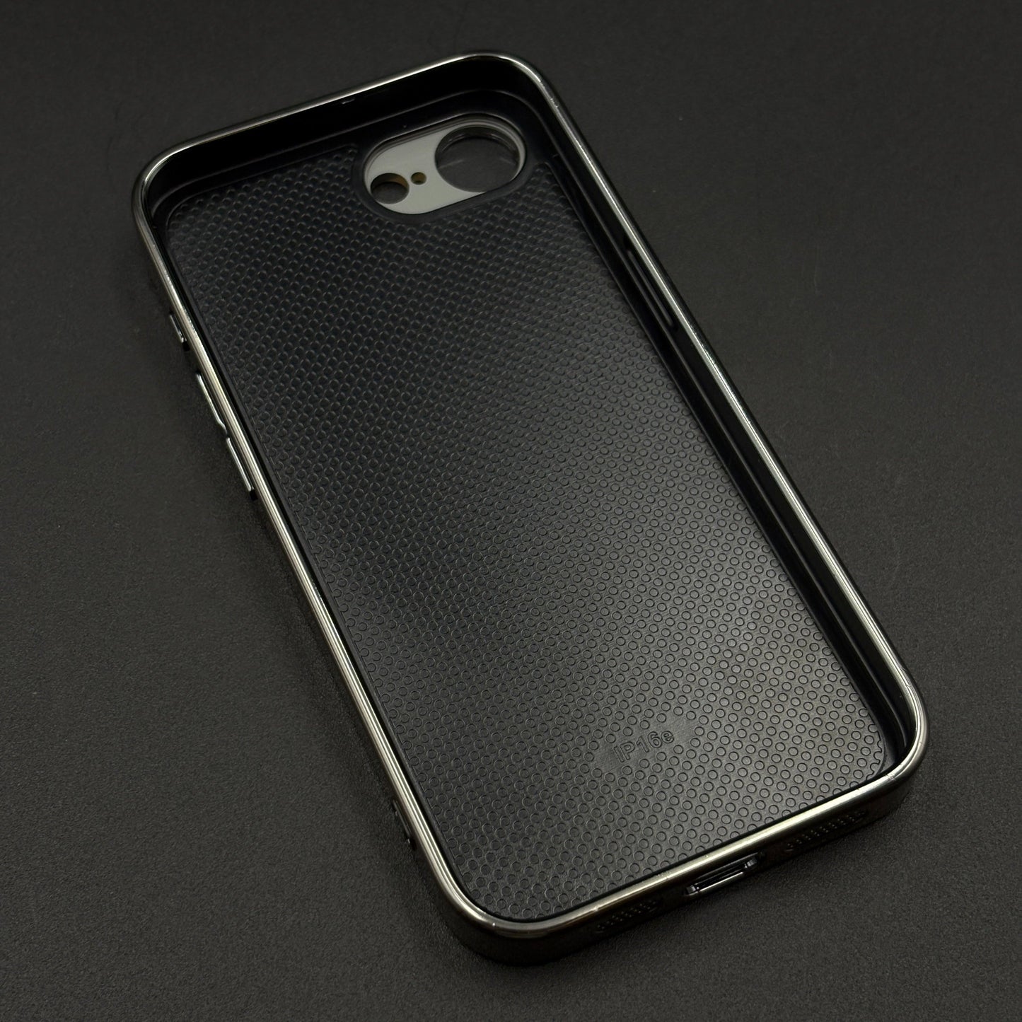 iPhone 16E Luxury Backplane Glass Chromatic Lens Shield Case Cover