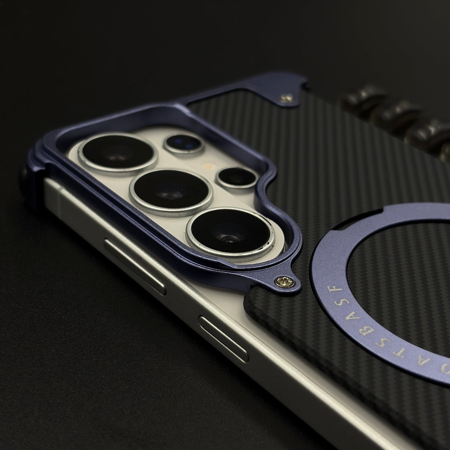 Carbon Fiber Metal Armor Magsafe Case Cover for Samsung Galaxy S26 Ultra