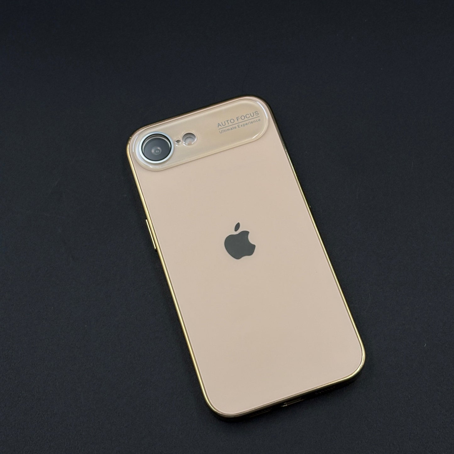 iPhone 16E Luxury Backplane Glass Chromatic Lens Shield Case Cover