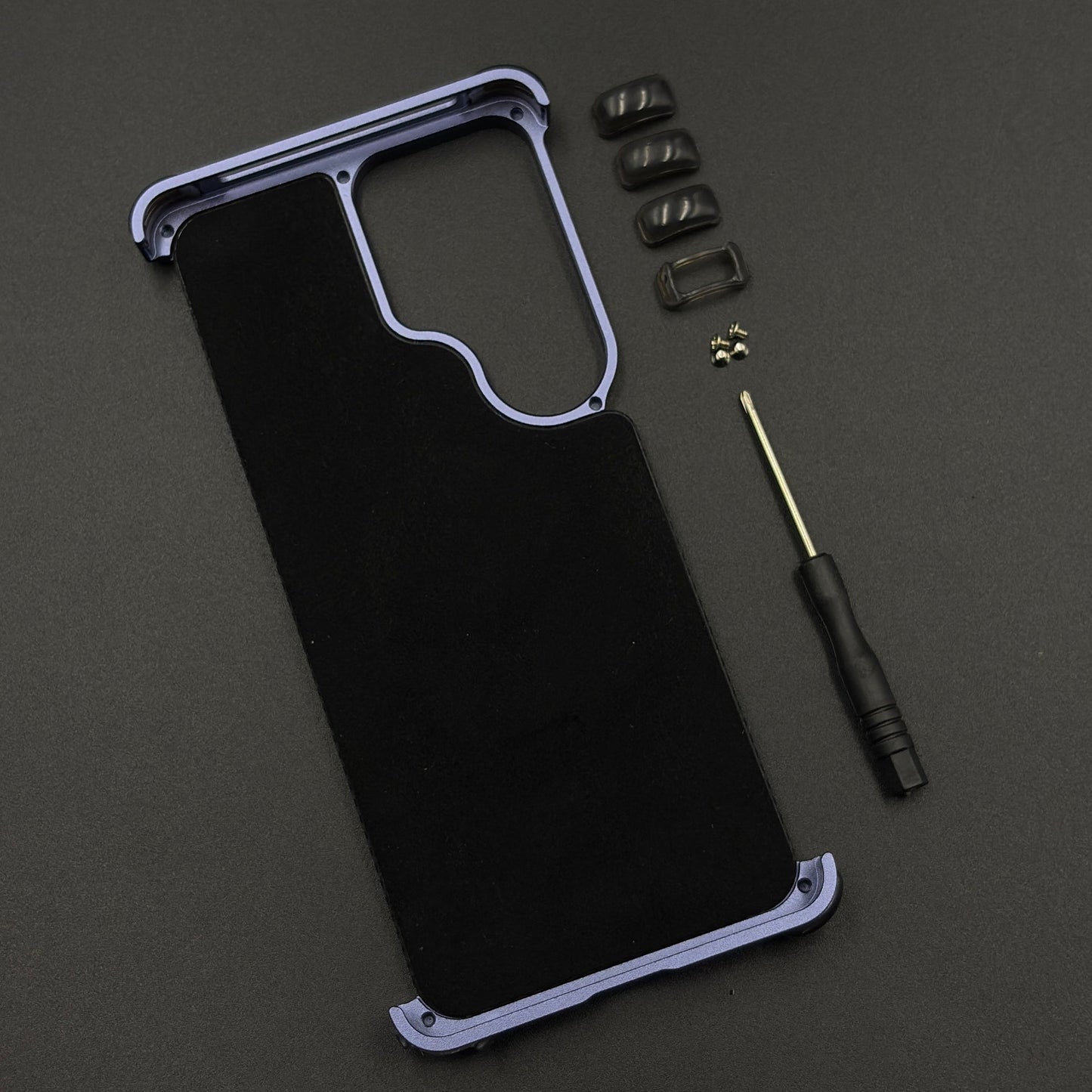 Carbon Fiber Metal Armor Magsafe Case Cover for Samsung Galaxy S26 Ultra