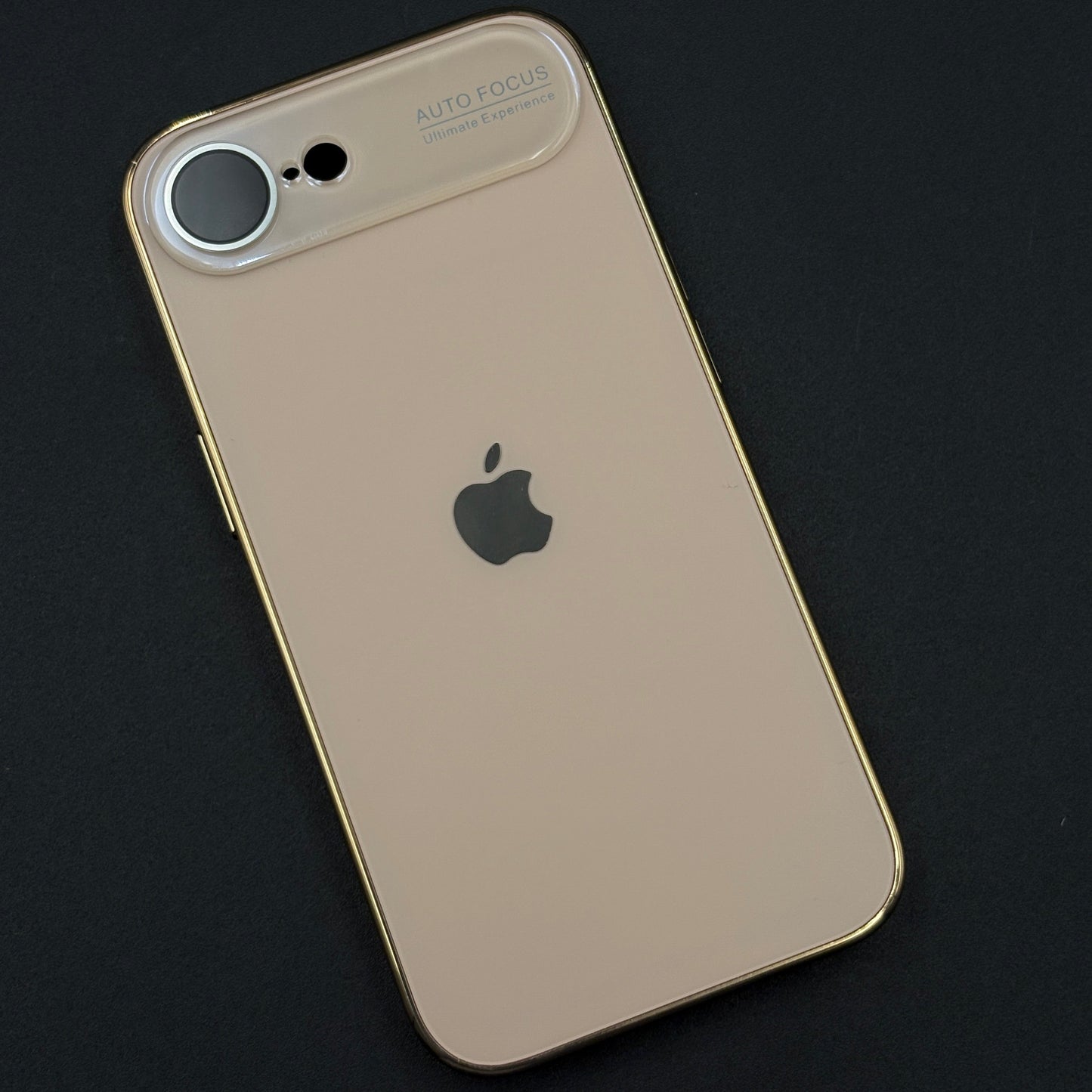 iPhone 16E Luxury Backplane Glass Chromatic Lens Shield Case Cover