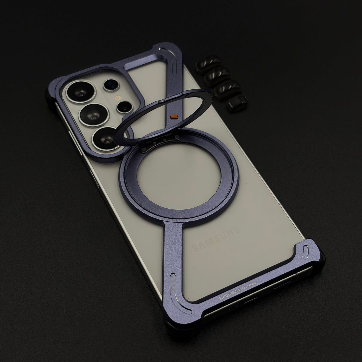 Z Shape Aluminium Metal Rotating Kickstand for Samsung Galaxy S26 Ultra | Frameless Design