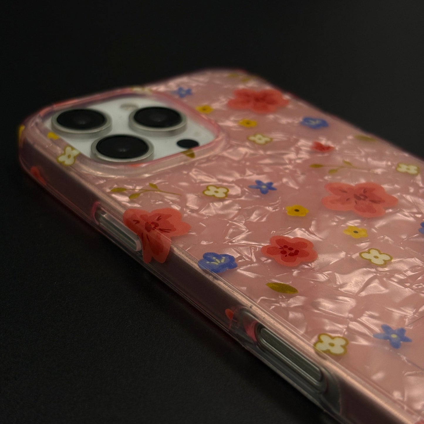 Blossom Bloom Mosaic with Sling Mobile Case Cover for iPhone