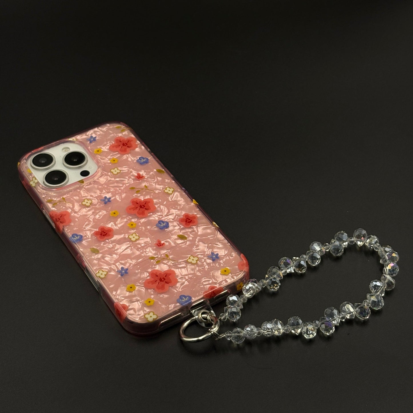 Blossom Bloom Mosaic with Sling Mobile Case Cover for iPhone