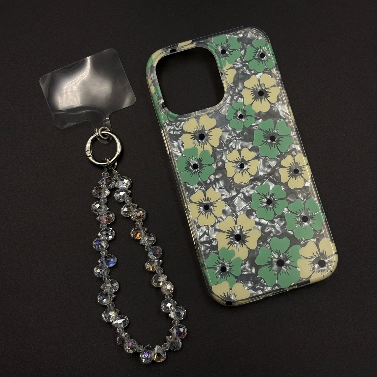 Blossom Bloom Mosaic with Sling Mobile Case Cover for iPhone