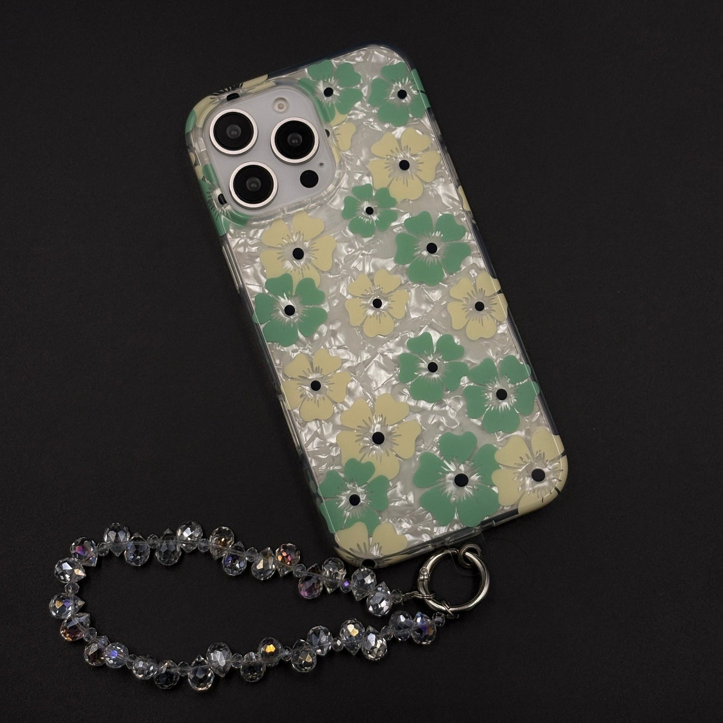Blossom Bloom Mosaic with Sling Mobile Case Cover for iPhone