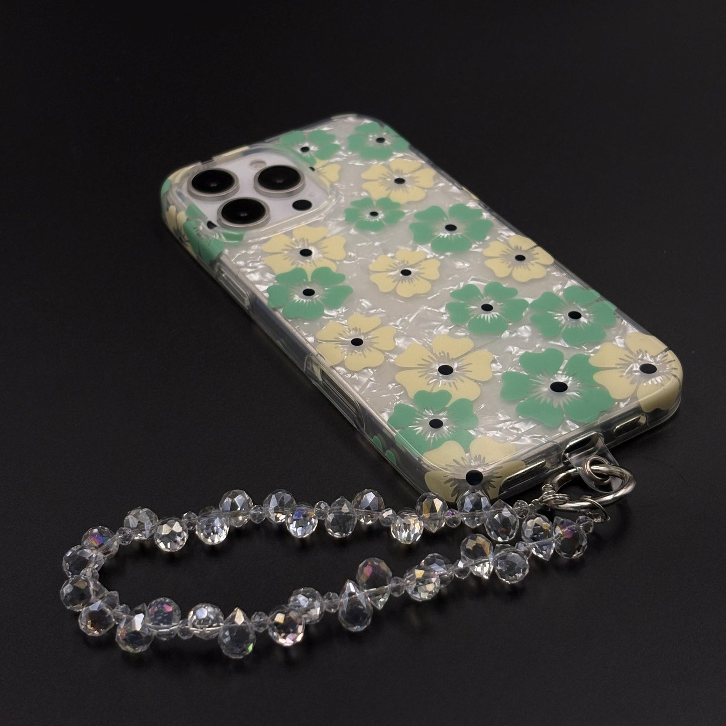 Blossom Bloom Mosaic with Sling Mobile Case Cover for iPhone