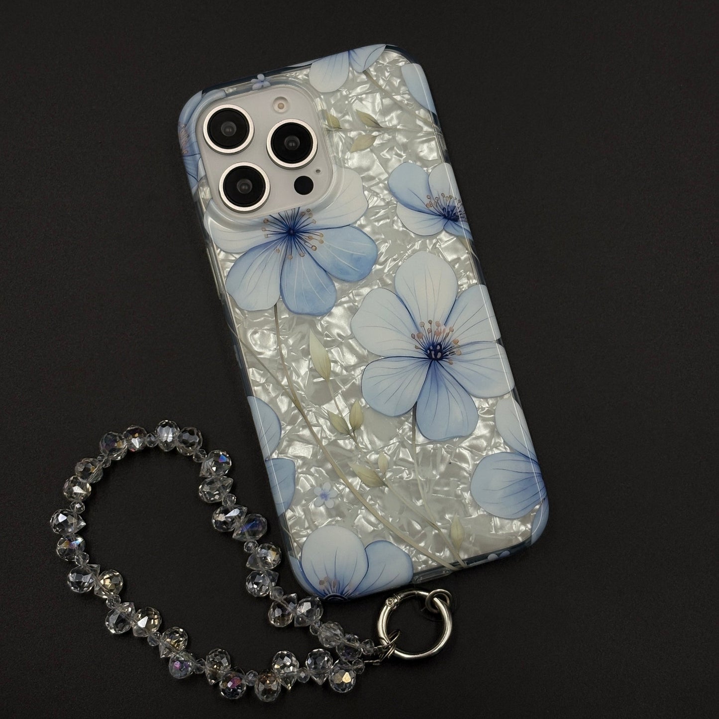 Blossom Bloom Mosaic with Sling Mobile Case Cover for iPhone