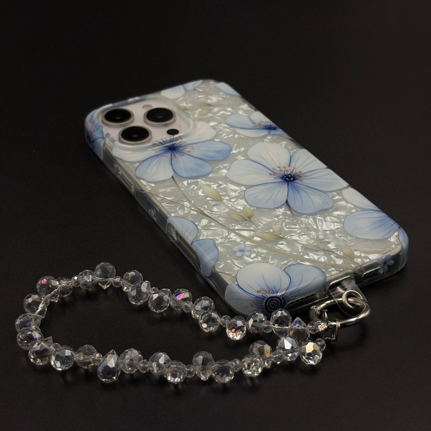 Blossom Bloom Mosaic with Sling Mobile Case Cover for iPhone