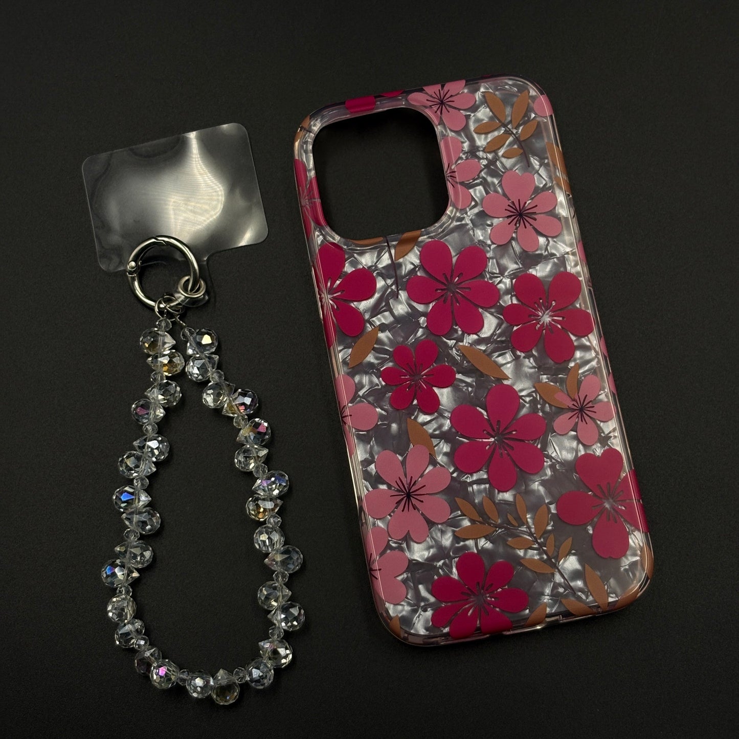 Blossom Bloom Mosaic with Sling Mobile Case Cover for iPhone