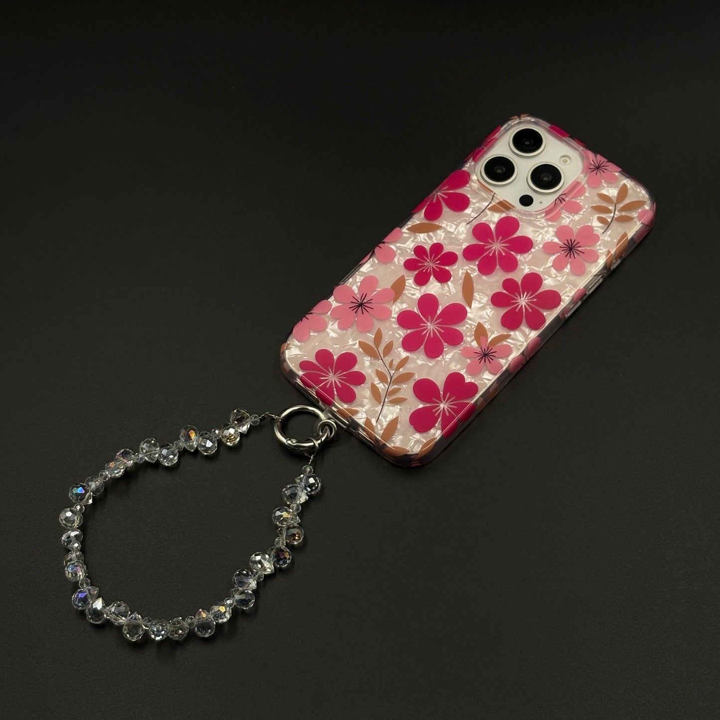 Blossom Bloom Mosaic with Sling Mobile Case Cover for iPhone