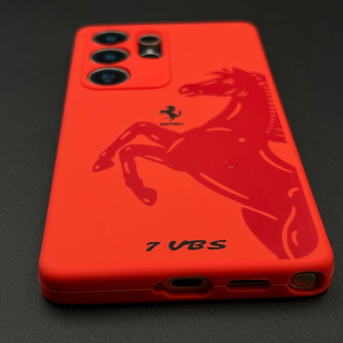 FR Edition Smooth Silk Feel Silicone Case for Samsung Galaxy S25 Ultra | Sporty Luxury Finish