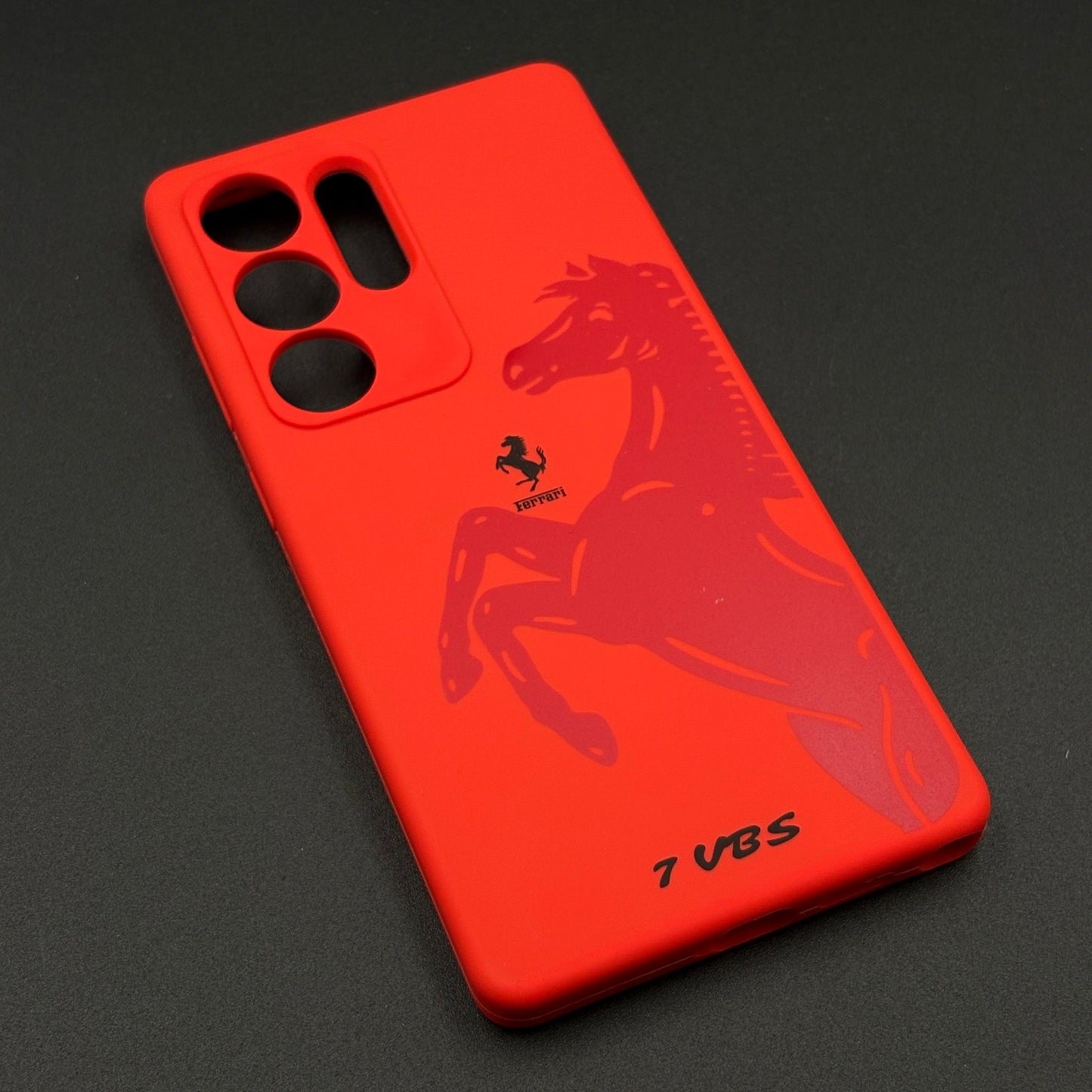 FR Edition Smooth Silk Feel Silicone Case for Samsung Galaxy S24 Ultra | Sporty Luxury Finish
