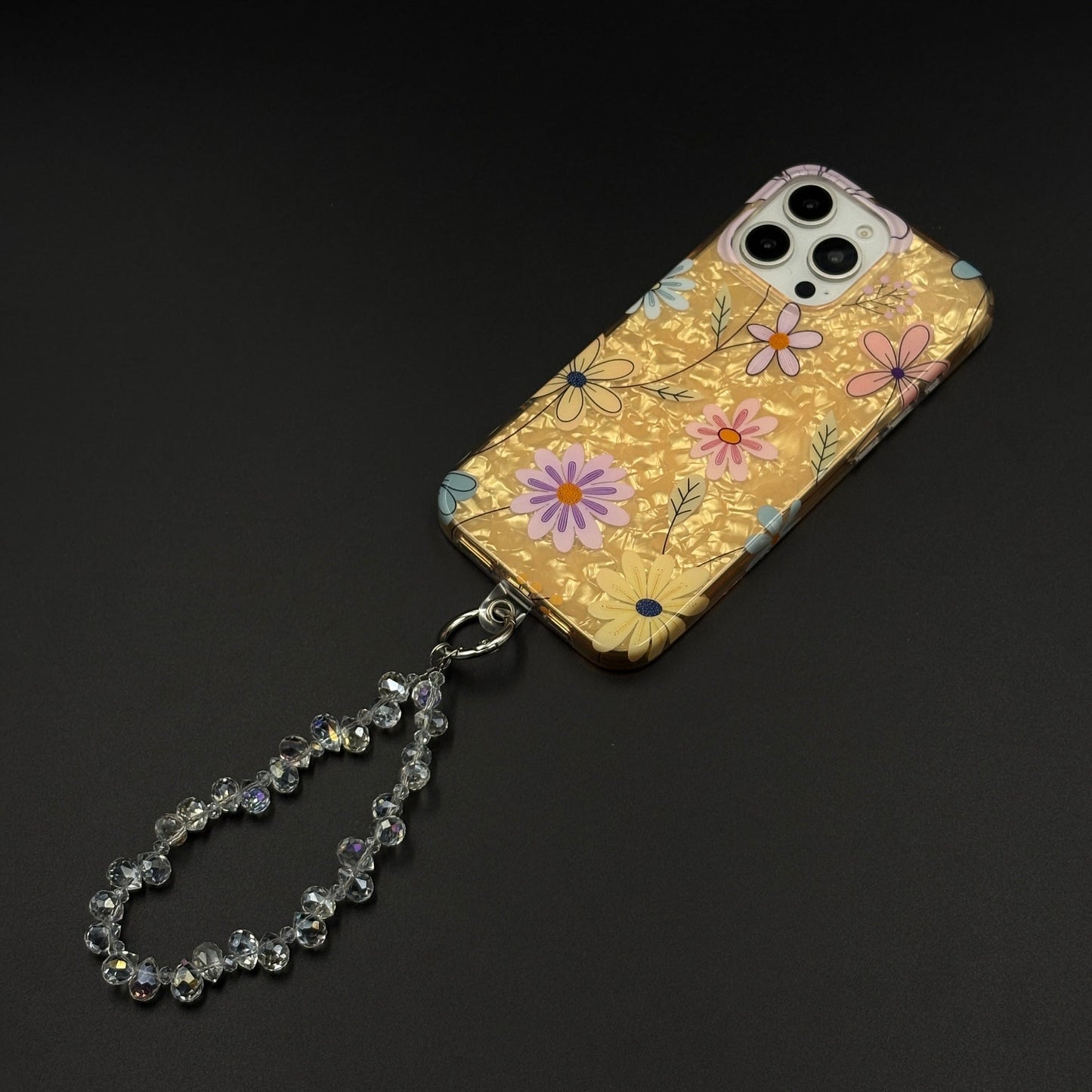 Blossom Bloom Mosaic with Sling Mobile Case Cover for iPhone