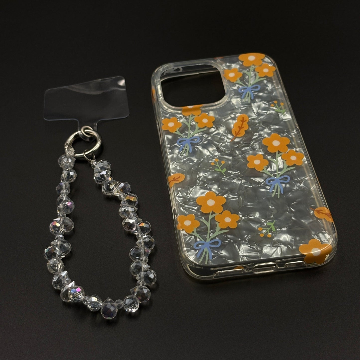 Blossom Bloom Mosaic with Sling Mobile Case Cover for iPhone