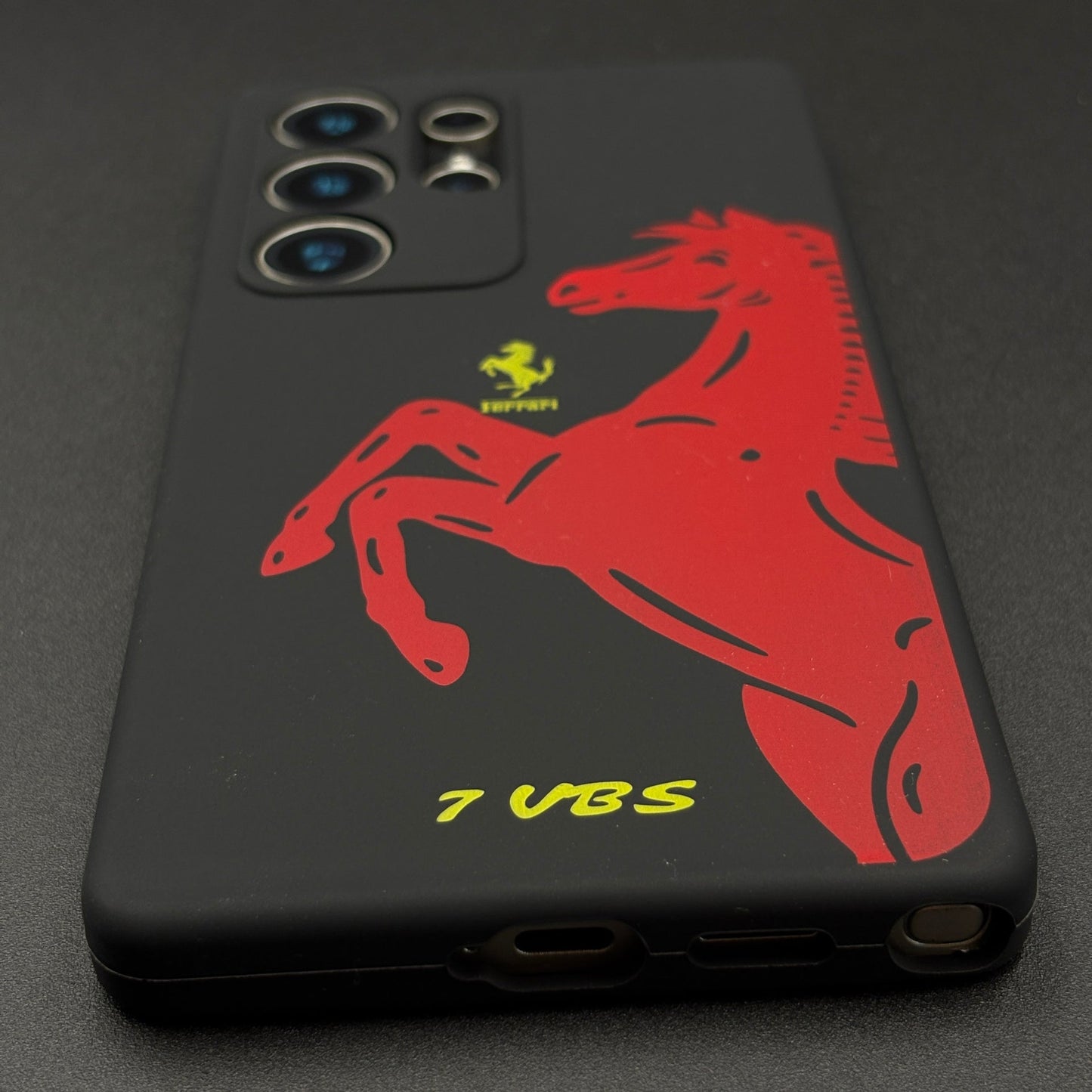 FR Edition Smooth Silk Feel Silicone Case for Samsung Galaxy S25 Ultra | Sporty Luxury Finish