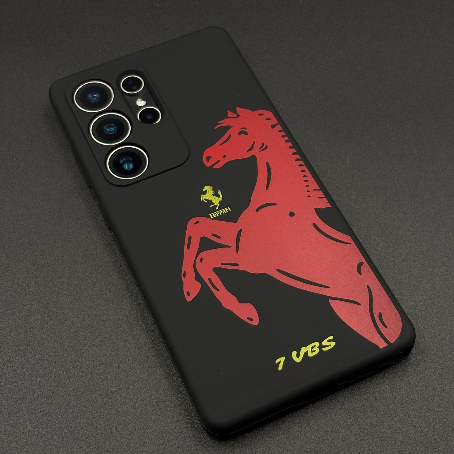 FR Edition Smooth Silk Feel Silicone Case for Samsung Galaxy S25 Ultra | Sporty Luxury Finish