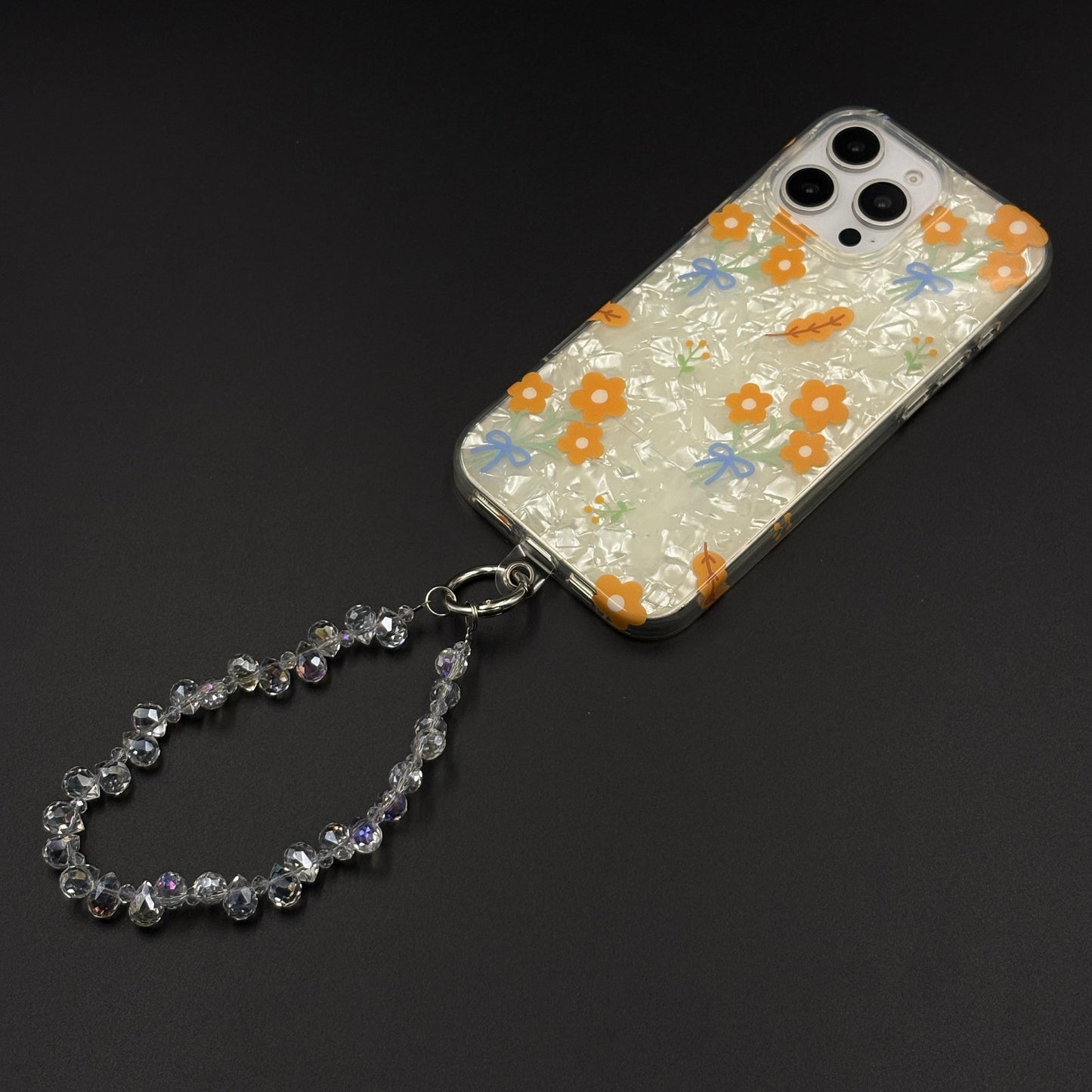 Blossom Bloom Mosaic with Sling Mobile Case Cover for iPhone