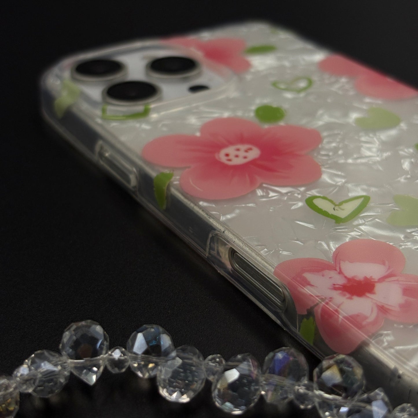 Blossom Bloom Mosaic with Sling Mobile Case Cover for iPhone