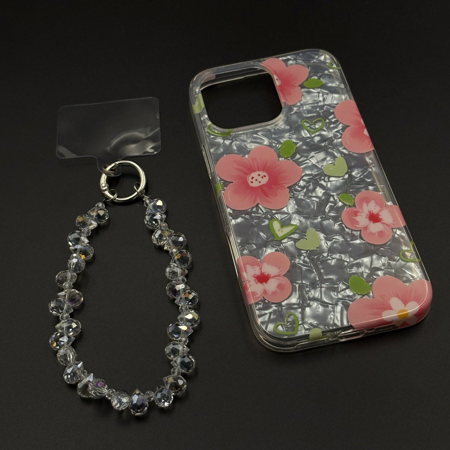 Blossom Bloom Mosaic with Sling Mobile Case Cover for iPhone