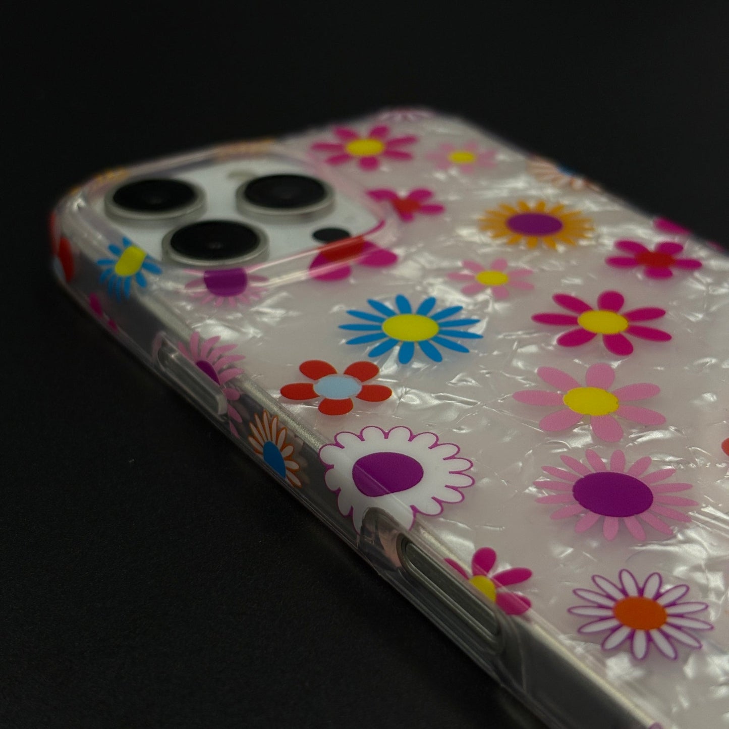Blossom Bloom Mosaic with Sling Mobile Case Cover for iPhone