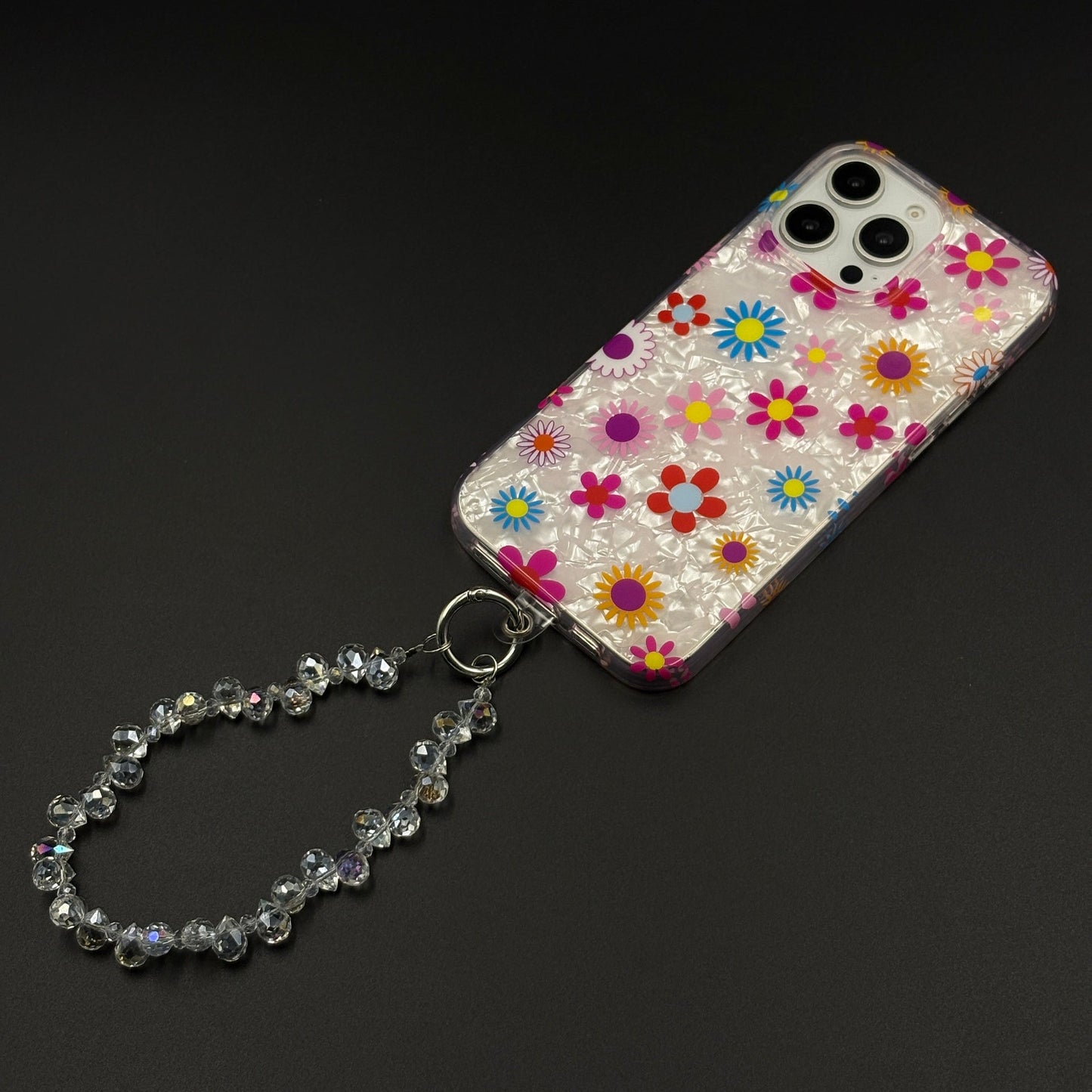 Blossom Bloom Mosaic with Sling Mobile Case Cover for iPhone