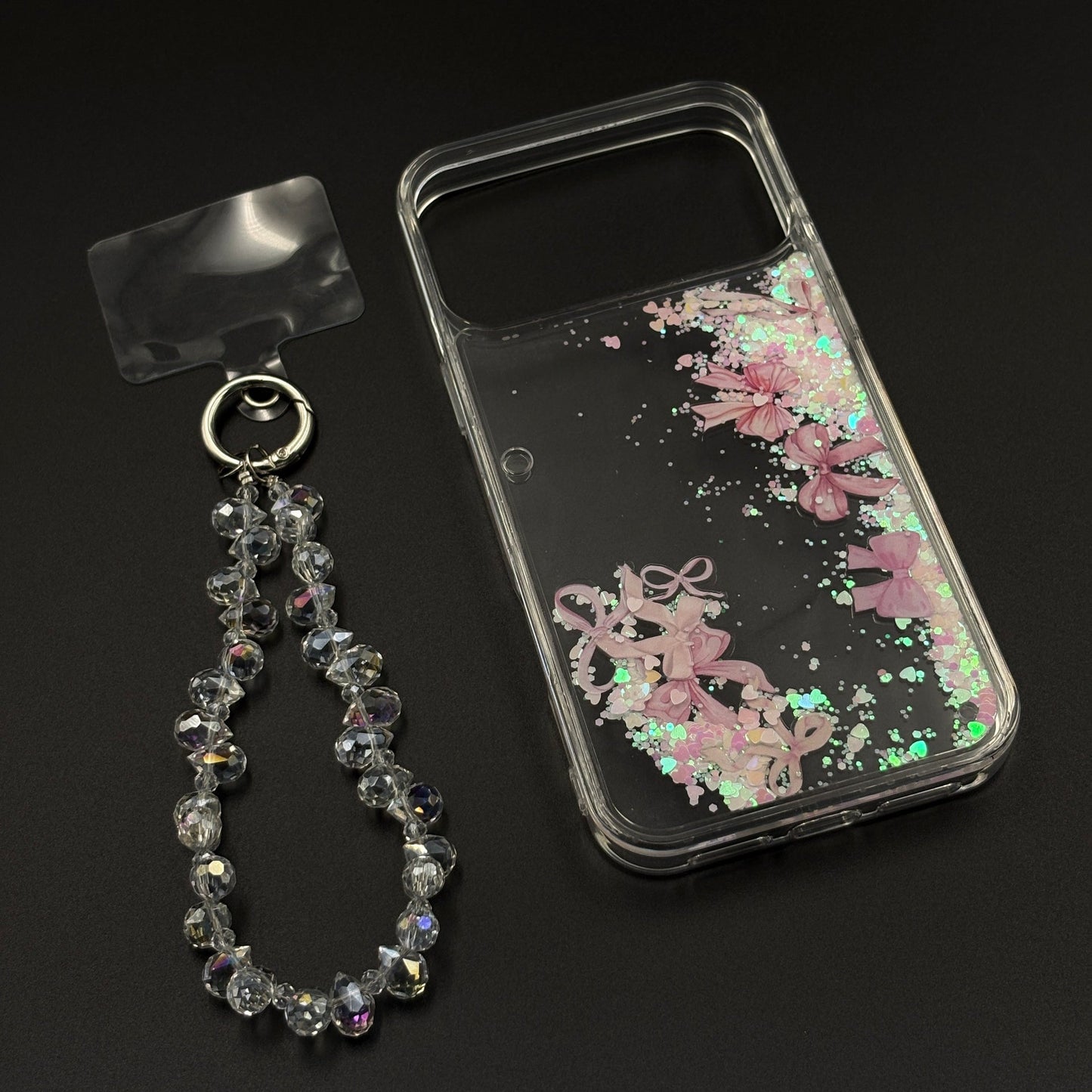 Bow & Butterfly Bloom Confetti Floating Mobile Case Cover for iPhone 17 Series