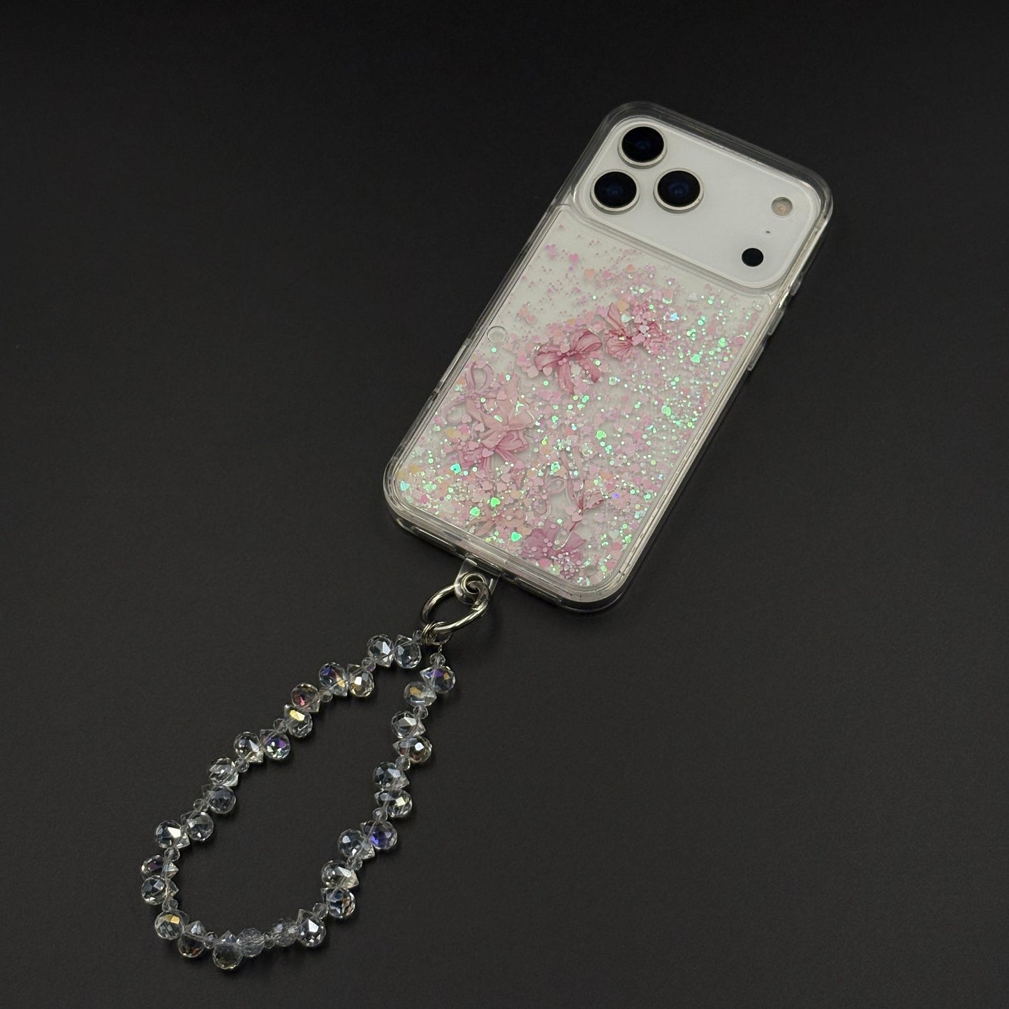 Bow & Butterfly Bloom Confetti Floating Mobile Case Cover for iPhone 17 Series