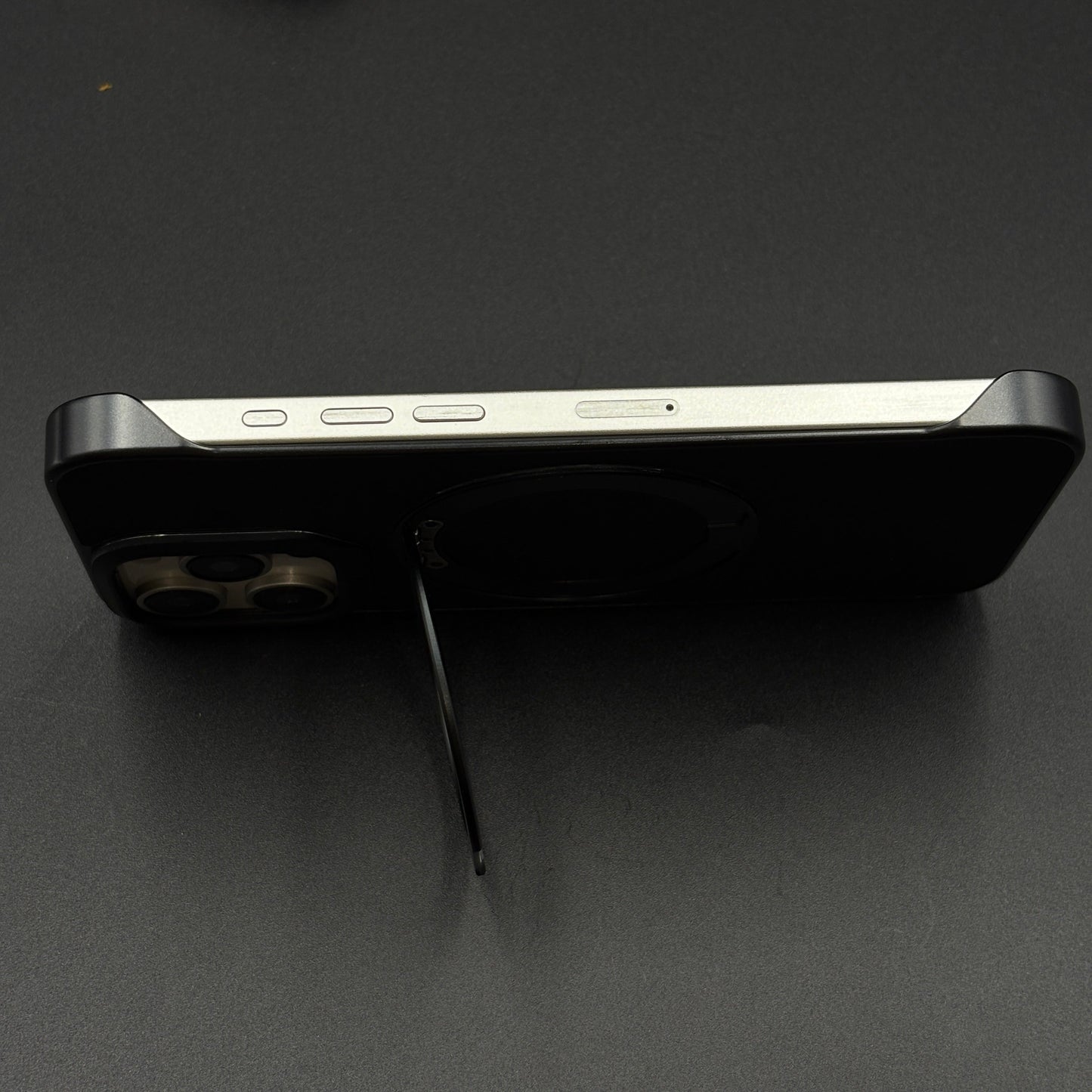 Carbon Fibre Metal Frame Case for iPhone Series | MagSafe Compatible Stand | Rugged Style Protection