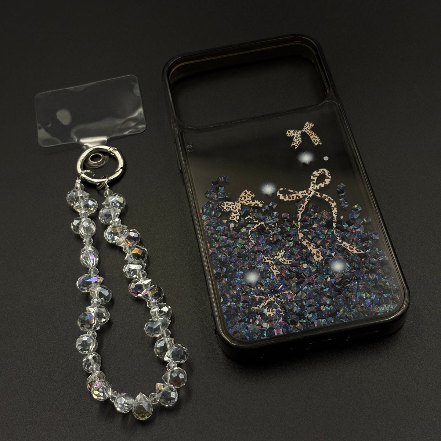 Bow & Butterfly Bloom Confetti Floating Mobile Case Cover for iPhone 17 Series